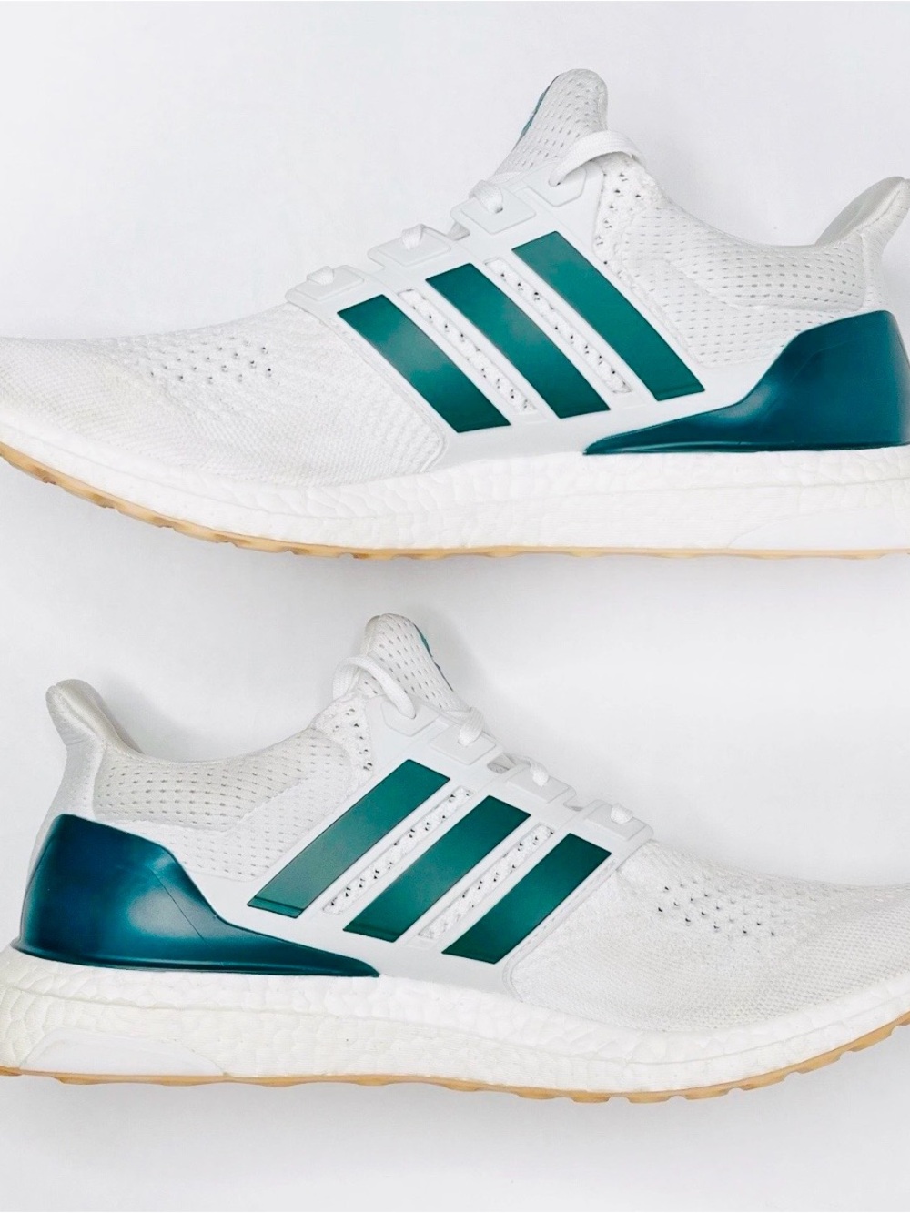 Adidas UltraBoost 1.0 Gum Pack White Collegiate Green Shoes-Mens 8 OR Womens 9 - Picture 2 of 7
